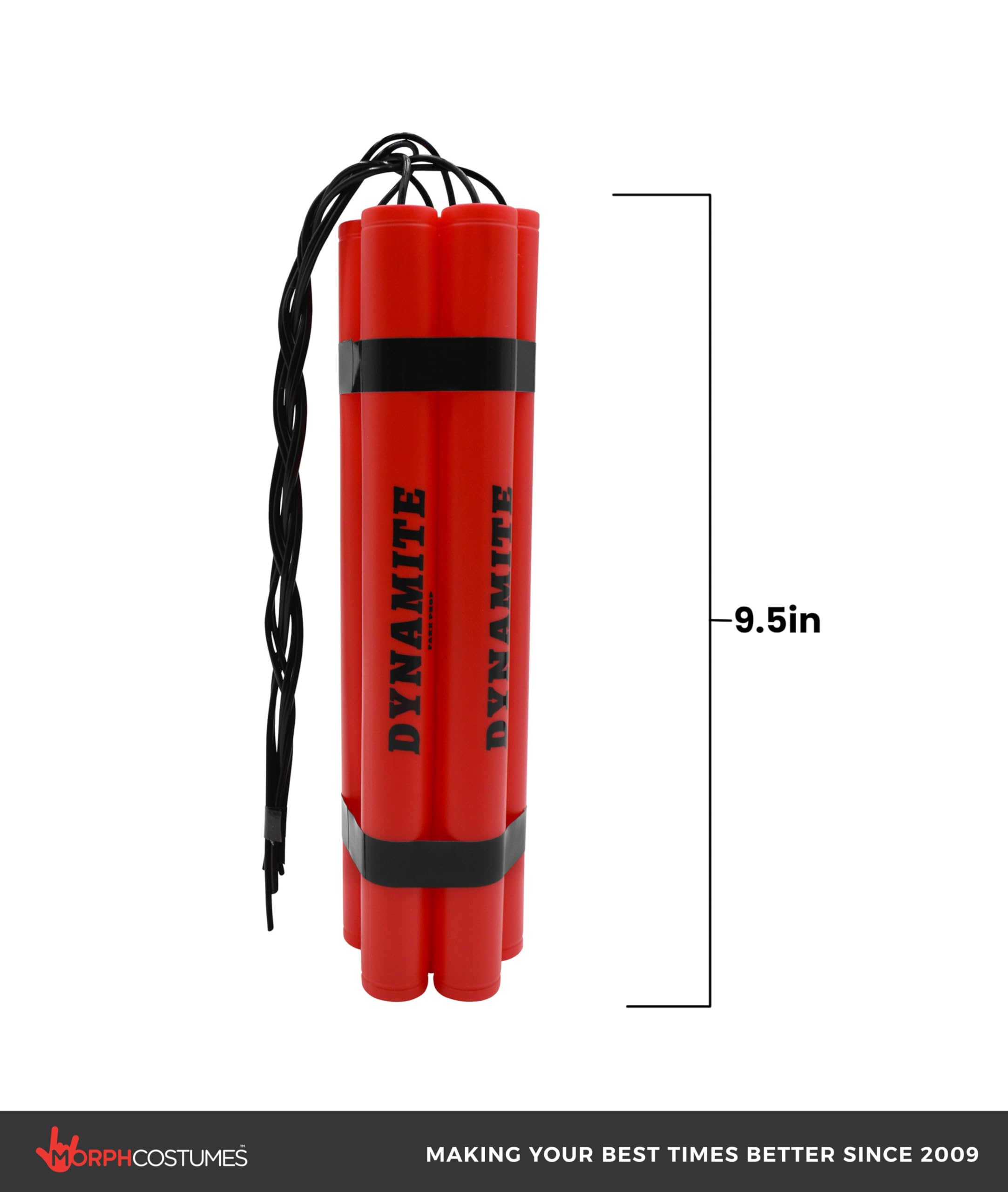 Fake Dynamite Prop Bundle – 6 Red TNT Sticks for Adult Costumes & Theater Props