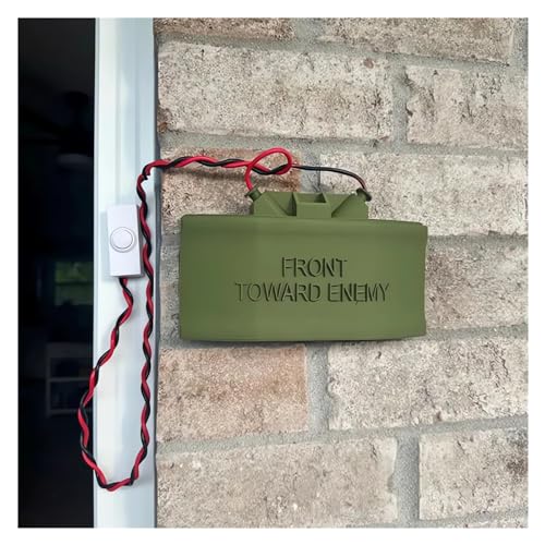 Fake Mine Doorbell Prank Prop - Funny No Soliciting Sign Cover for Home Decor (1 Set)