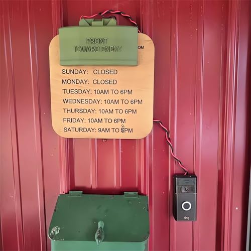 Fake Mine Doorbell Prank Prop - Funny No Soliciting Sign Cover for Home Decor (1 Set)