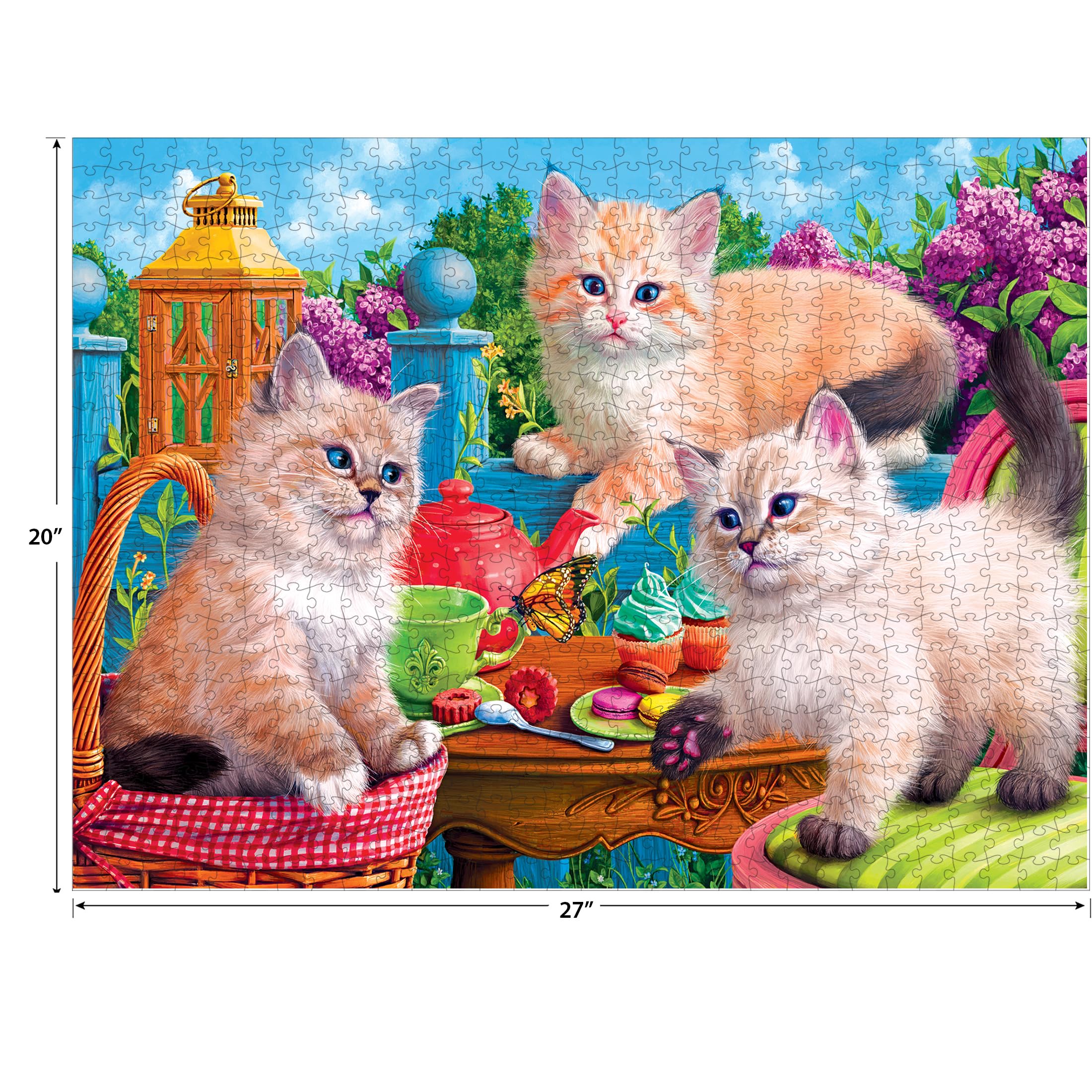 Fancy Cats Kitten Tea Party 750-Piece Jigsaw Puzzle by Cra-Z-Art