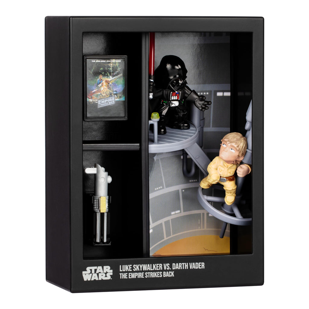 FANDROP SW04 Star Wars: The Empire Strikes Back – Luke Skywalker vs. Darth Vader Diorama with Artifact & Scene Marker