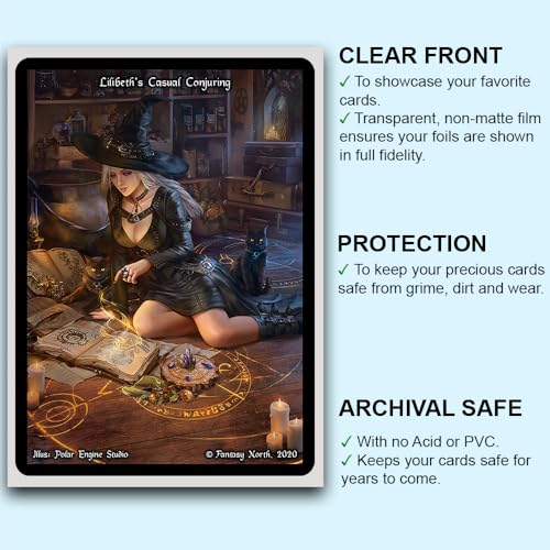 Fantasy North Cinderbones - The Risen Flame: 100 Smooth Matte TCG Card Sleeves for MTG, Pokémon, Lorcana