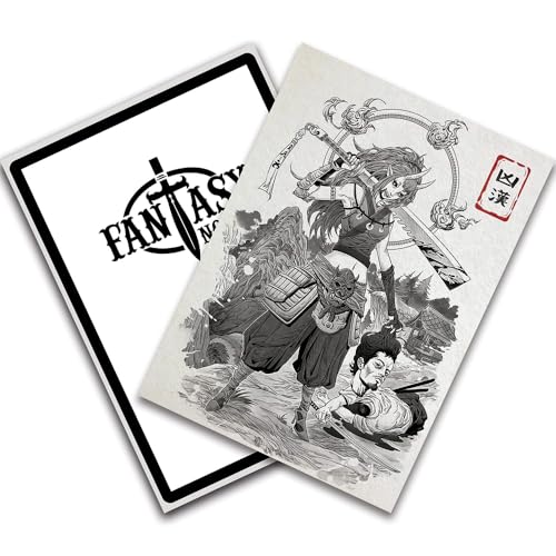 Fantasy North Ranko The Man-Slayer Card Sleeves – 100 Textured Matte Standard Sleeves for MTG, Pokemon, and More