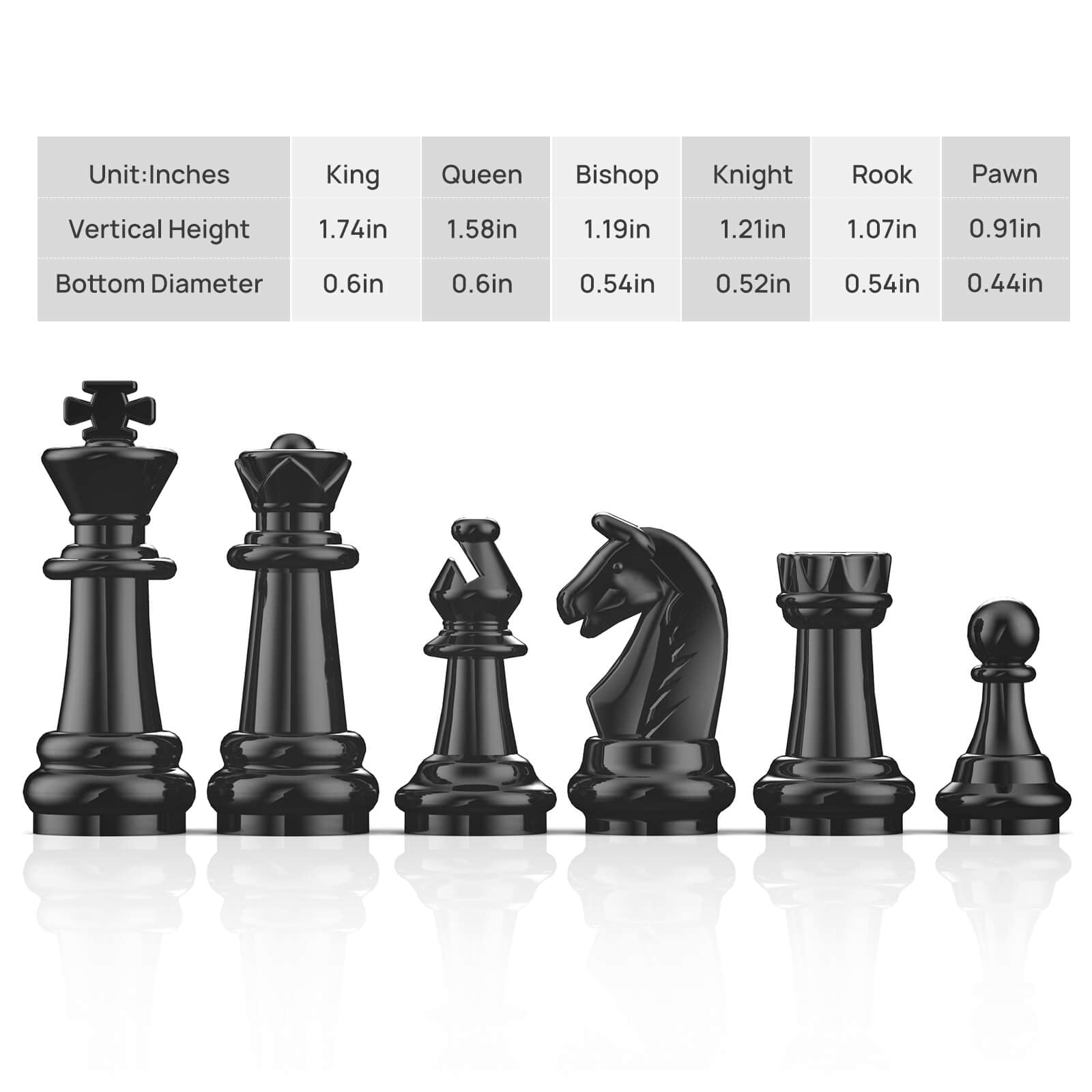 FanVince Magnetic Folding Chess Set – Travel Size 9.5 Inch Board with Pieces Storage
