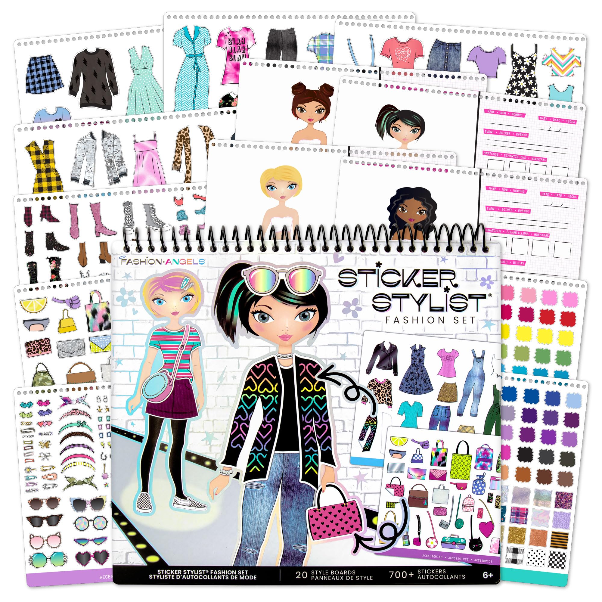 Fashion Angels Designer Kit for Girls – Fashion Sticker Book with 700+ Stickers, Ages 6+
