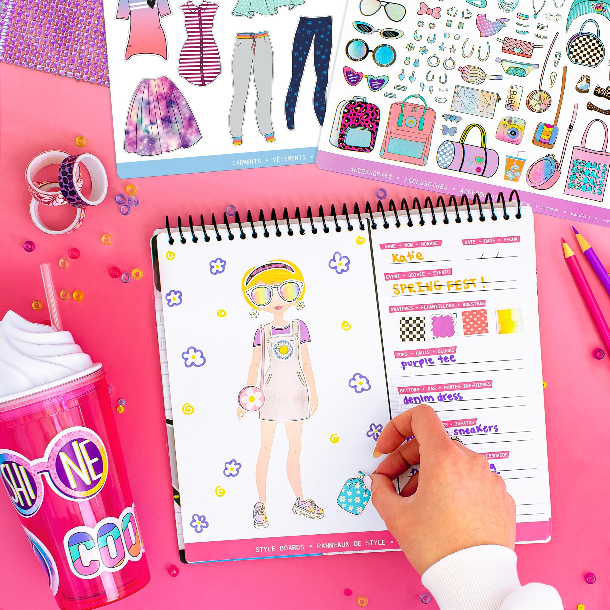 Fashion Angels Designer Kit for Girls – Fashion Sticker Book with 700+ Stickers, Ages 6+