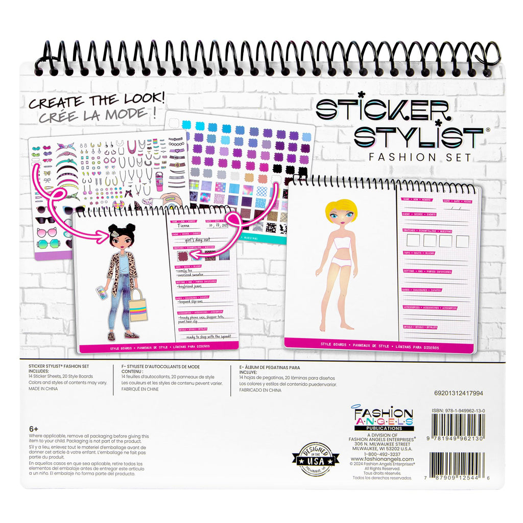 Fashion Angels Designer Kit for Girls – Fashion Sticker Book with 700+ Stickers, Ages 6+