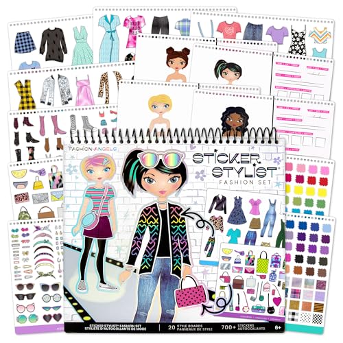 Fashion Angels Designer Kit for Girls – Fashion Sticker Book with 700+ Stickers, Ages 6+