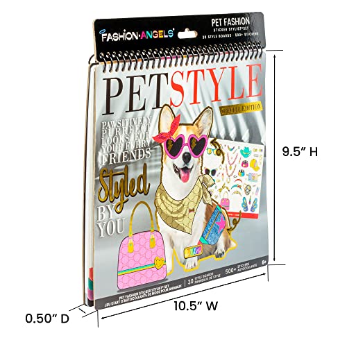 Fashion Angels Pet Fashion Sticker Stylist - 30 Style Boards & 13 Sticker Sheets for Kids Ages 6+