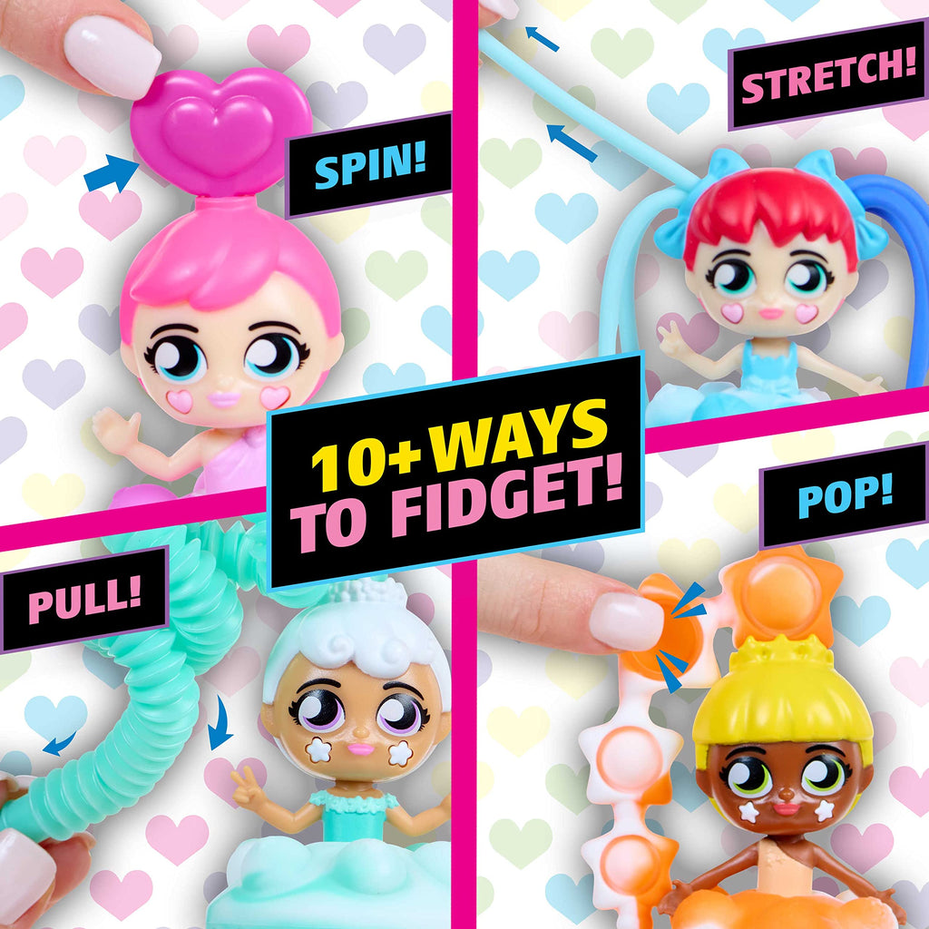 Fashion Fidgets Series 2 Doll – Sensory Toy with 10+ Fidget Features, Collectible Doll for Kids Age 5+