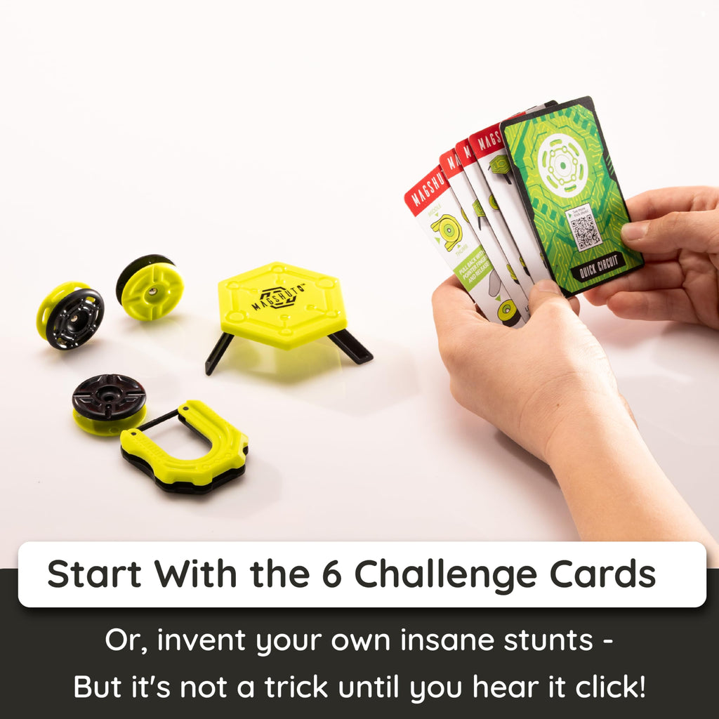 Fat Brain Toys Magshuto Mag-Kit Series 1 Quick Circuit: Magnetic Trick Shot System for Ages 6+