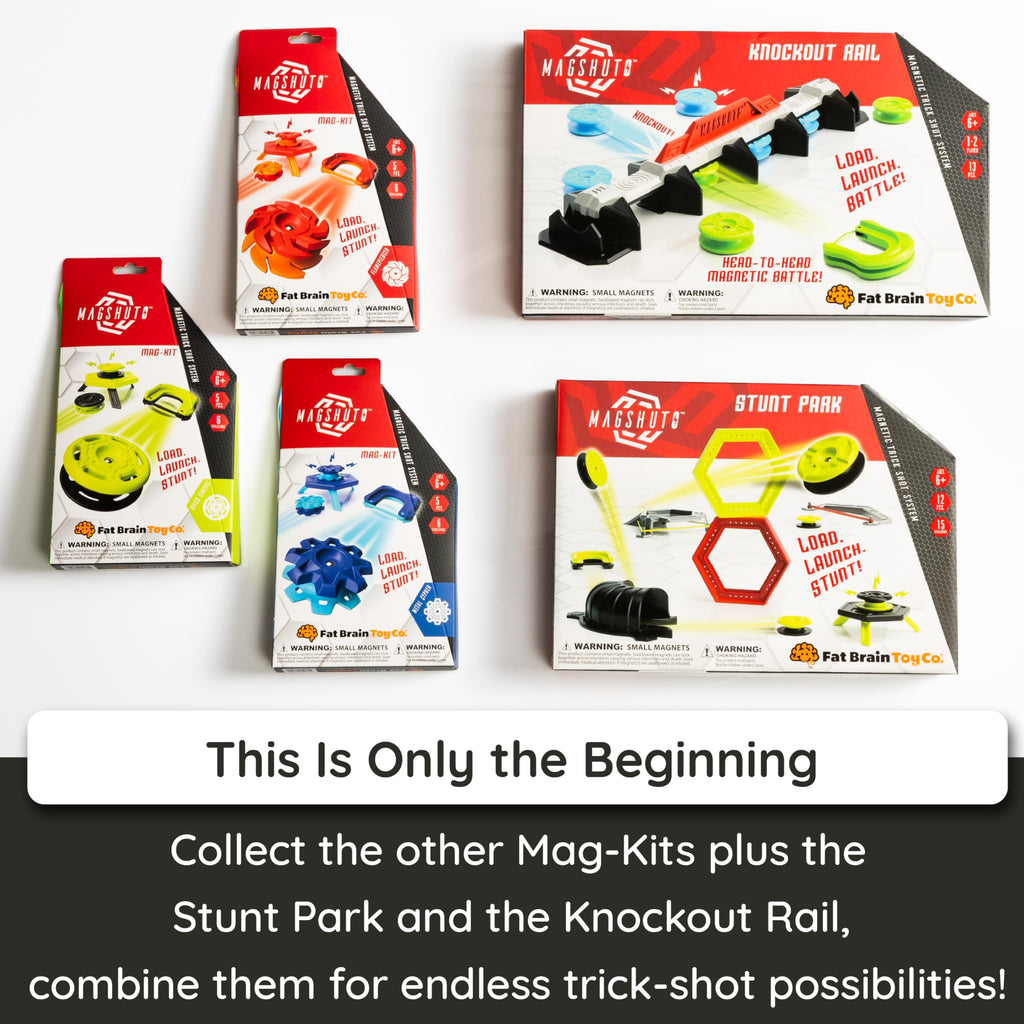 Fat Brain Toys Magshuto Mag-Kit Series 1 Quick Circuit: Magnetic Trick Shot System for Ages 6+