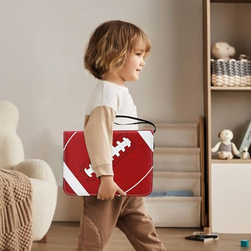 FavorFishFans 400-Card Binder with Removable Sleeves – Red Faux Leather Trading Card Album