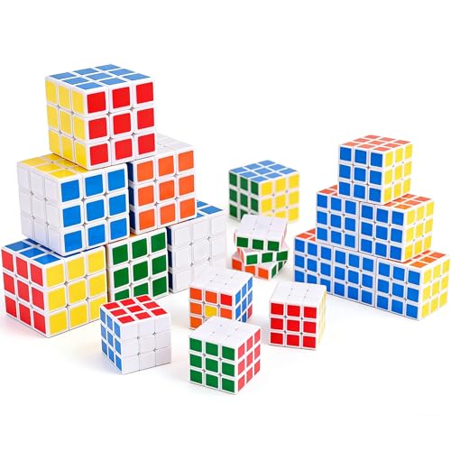 FAWWESA 12-Pack Mini Magic Cubes – 2.1-Inch Puzzle Party Favors for Kids, Classroom Rewards, and Stocking Stuffers