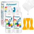 Fchowwn Jigsaw Puzzle Glue – 2 Pack 120ml Non-Toxic PVA Adhesive with Sponge Applicator for Preserving Puzzles
