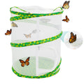 FCIHROSITCE Butterfly Habitat Mesh Cage – 12" x 14" Pop-up Insect Net for Raising Butterflies