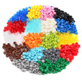 Feleph 1000-Piece Multicolored 1x1 Round Plates Building Blocks for Pixel Art and MOC Projects