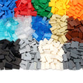 Feleph 700-Piece 1x2 Flat Tiles Building Blocks - Multicolored ABS Bricks for Smooth Surfaces