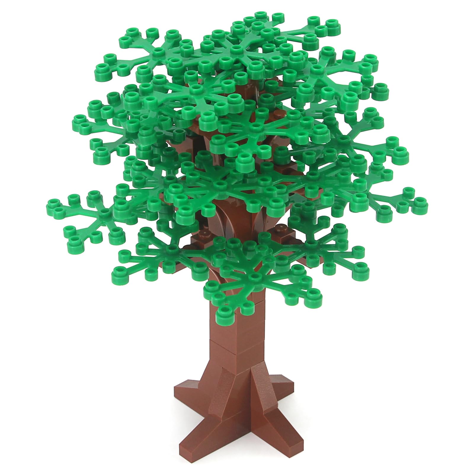 Feleph Large Trees Building Block Set - 2 Pack, 6.7 Inch Green Brick Compatible, Botanical Forest Accessory