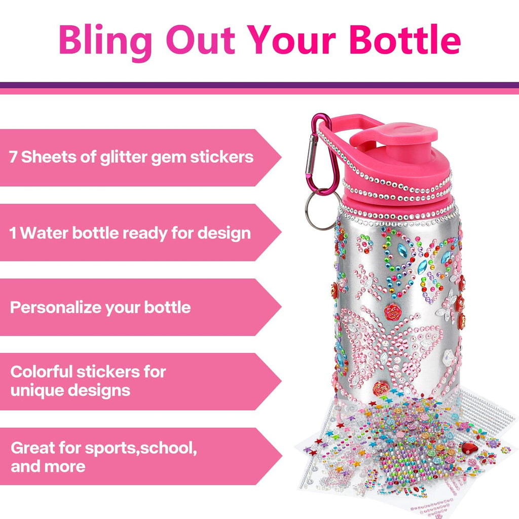 Fenreen Decorate Your Own Water Bottle Kit for Girls – DIY Arts and Crafts Gift