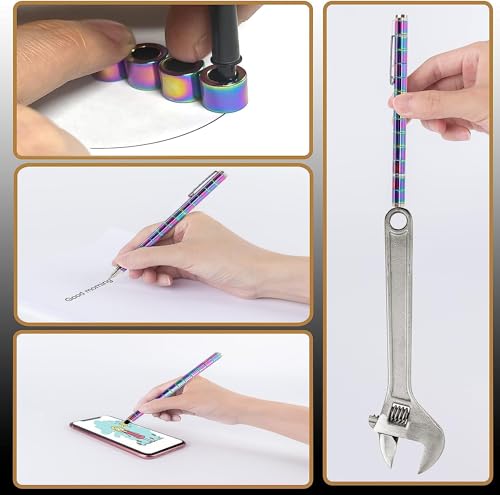 Ferbixo Magnetic Fidget Pen for Teens - Deformable Stress Relief Toy with 13 Rings & 12 Balls, Ages 8-15