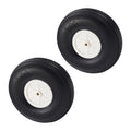 Fielect 5-Inch RC Airplane Wheels with PU Sponge Tires and Plastic Hubs, 2-Pack