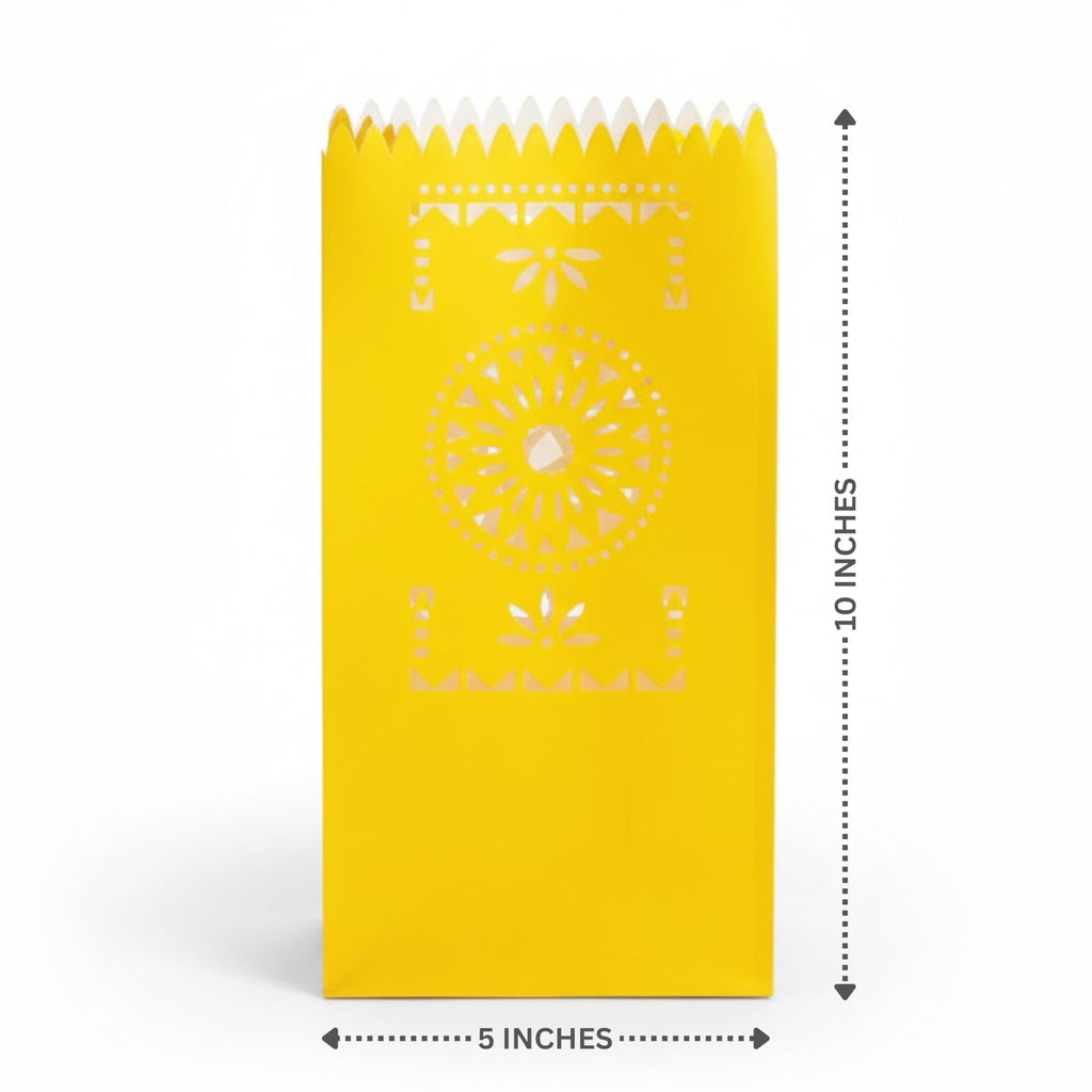 Fiesta Luminary Bags - 12 Pack, Paper, Cinco de Mayo & Day of the Dead Decor
