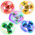FIGROL 5-Pack Light Up Fidget Spinners – Glow in the Dark LED Toys for Kids, Party Favors & Classroom Prizes