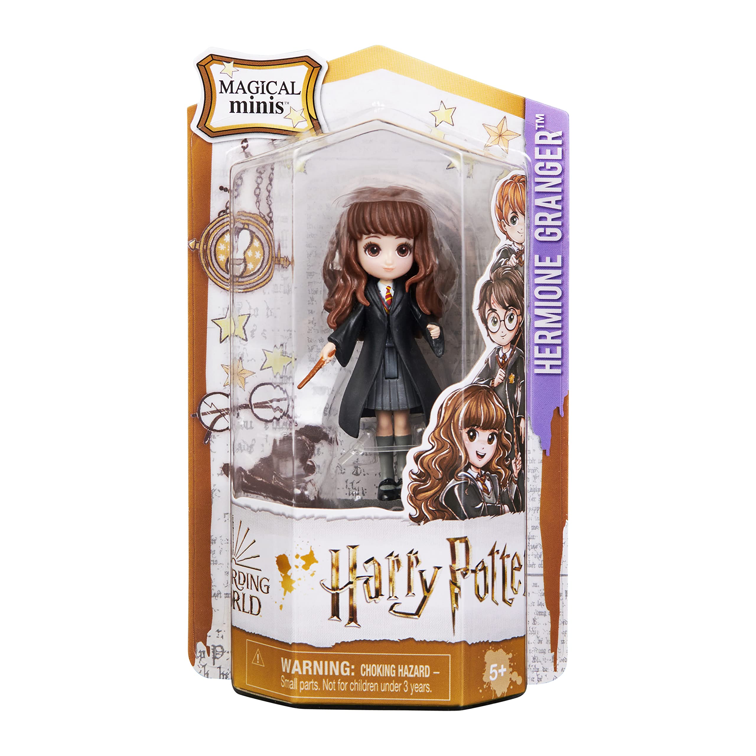 Figurine Hermione Granger Magical Minis - Articulée 8 cm avec Baguette - Jouet Harry Potter 5 ans+