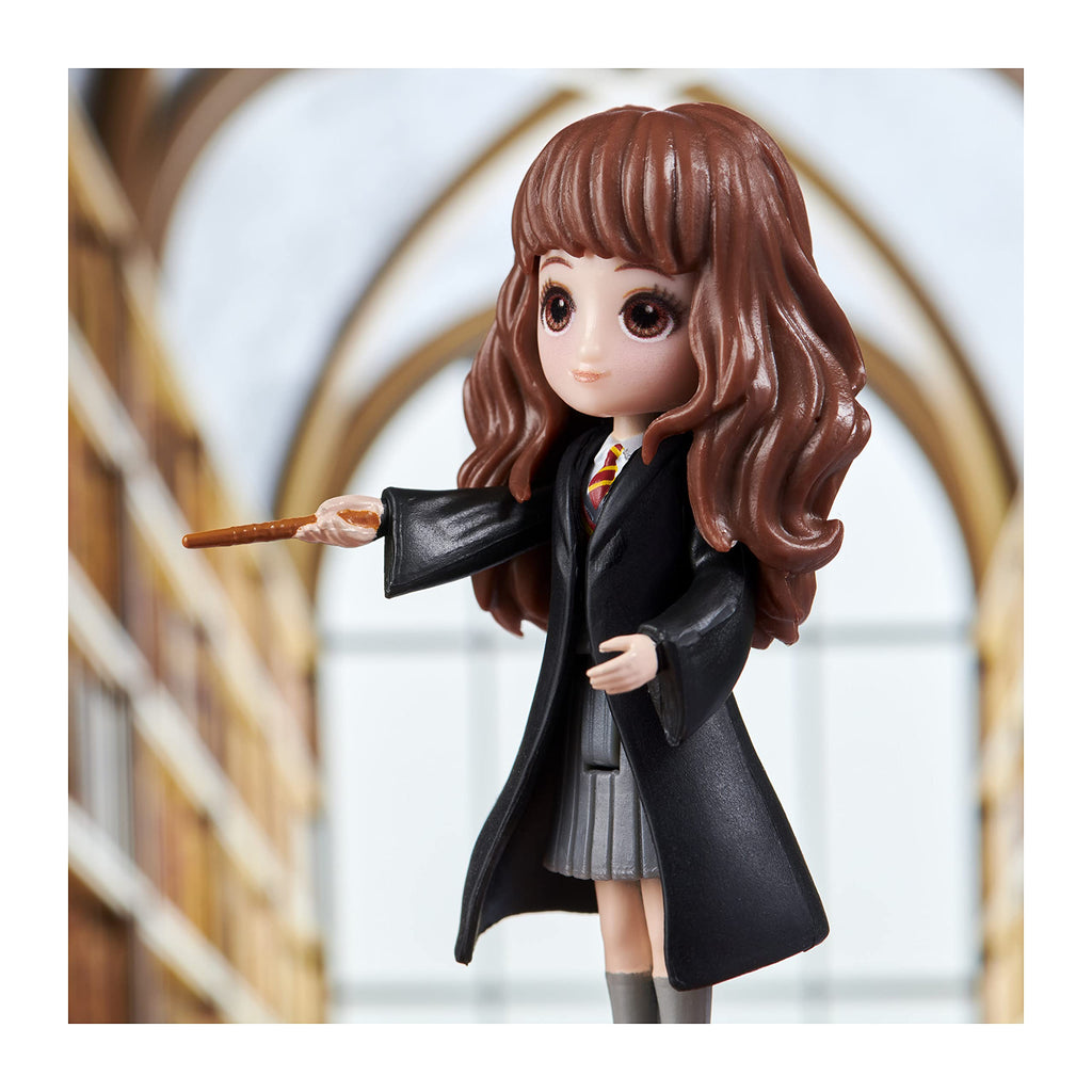 Figurine Hermione Granger Magical Minis - Articulée 8 cm avec Baguette - Jouet Harry Potter 5 ans+