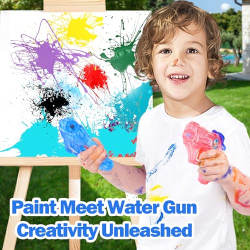Fikamd 4-Pack Mini Water Guns for Kids – 6.8 oz Capacity, 20-23ft Range, Safe ABS Plastic