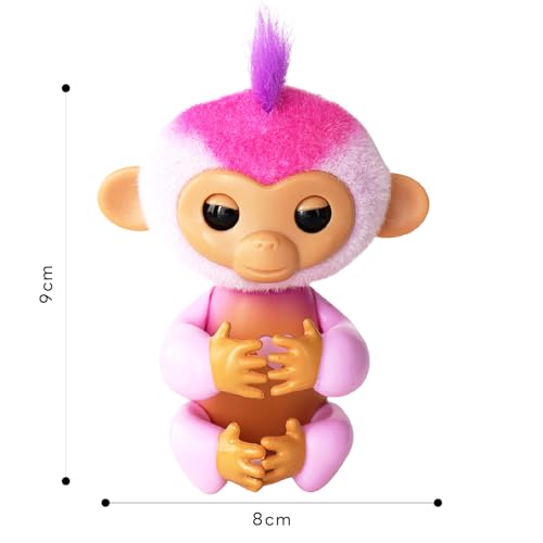 Fingerlings Harmony Interactive Baby Monkey – Pink, 70+ Sounds, Touch Sensors, Soft Fur