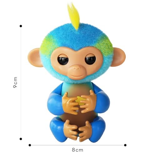 Fingerlings Leo (Blue) Interactive Baby Monkey – 70+ Sounds & Touch Reactions