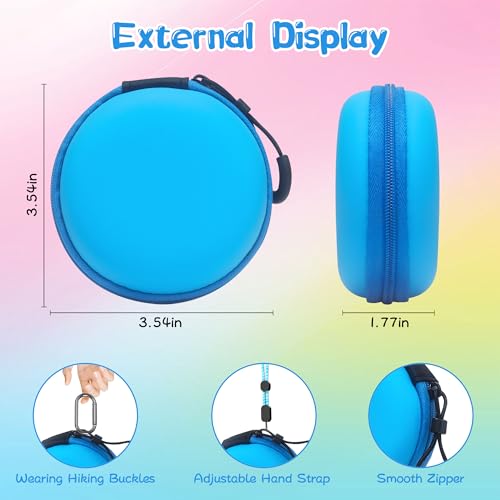 FIOPAZ Blue Hard EVA Carrying Case for Tamagotchi Paradise & NANO-MALS with Lanyard
