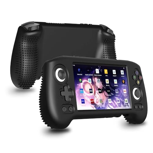 FIOPAZ Silicone Case for Anbernic RG556 – Soft, Washable Protective Cover with Anti-Slip Back and Lanyard