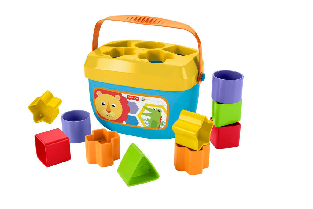 Fisher-Price Baby's First Blocks: 10 Shape Sorting & Stacking Toy for Infants 6+ Months