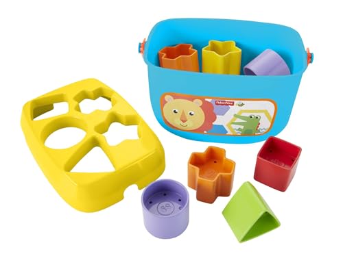 Fisher-Price Baby's First Blocks: 10 Shape Sorting & Stacking Toy for Infants 6+ Months