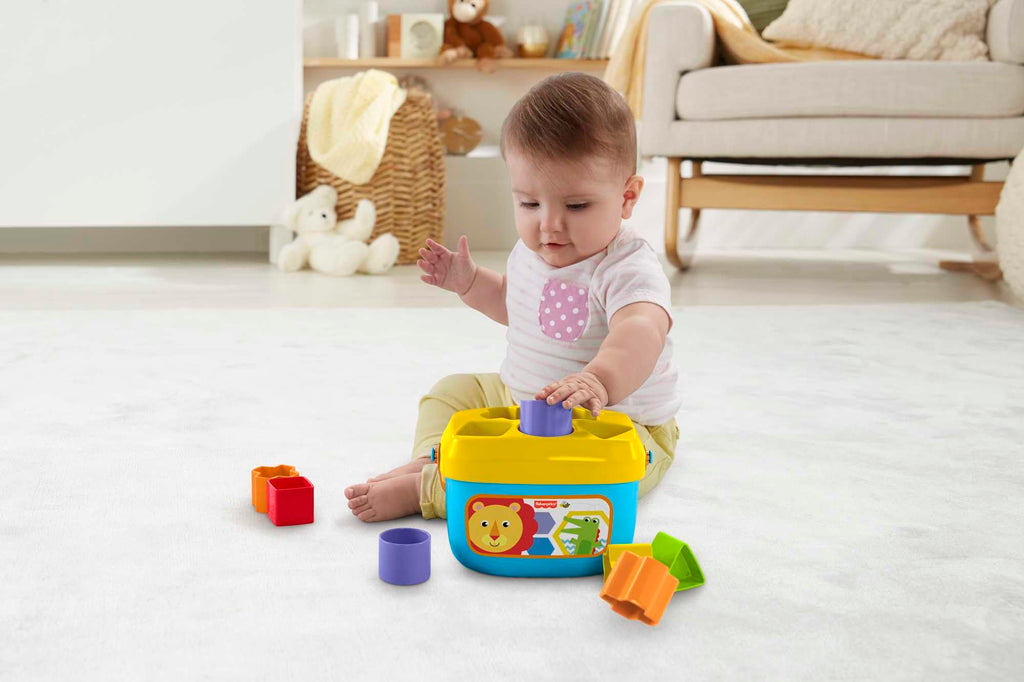 Fisher-Price Baby's First Blocks: 10 Shape Sorting & Stacking Toy for Infants 6+ Months