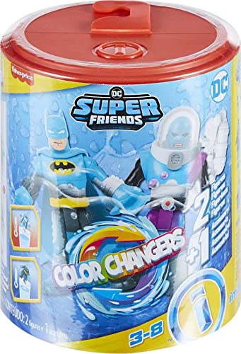 Fisher-Price Imaginext DC Super Friends Batman & Mr. Freeze Color Changers Toy Figures Set for Kids Ages 3-8