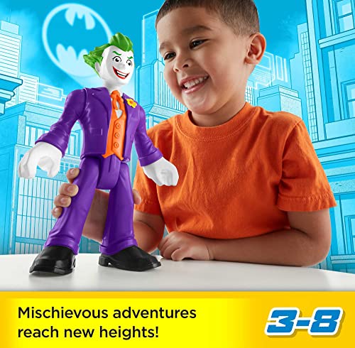 Fisher-Price Imaginext DC Super Friends The Joker XL 10-Inch Poseable Action Figure for Kids Ages 3-8