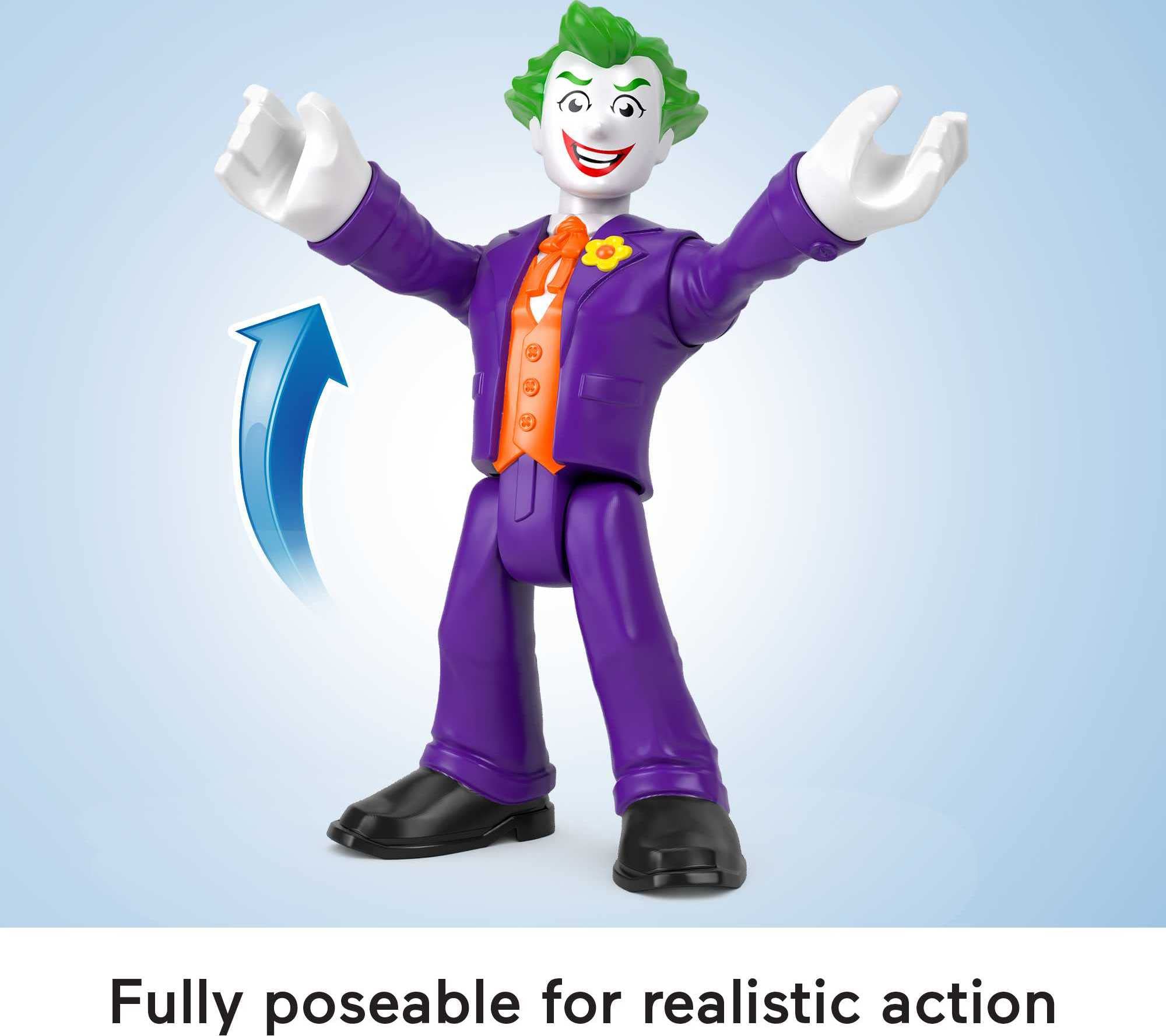 Fisher-Price Imaginext DC Super Friends The Joker XL 10-Inch Poseable Action Figure for Kids Ages 3-8