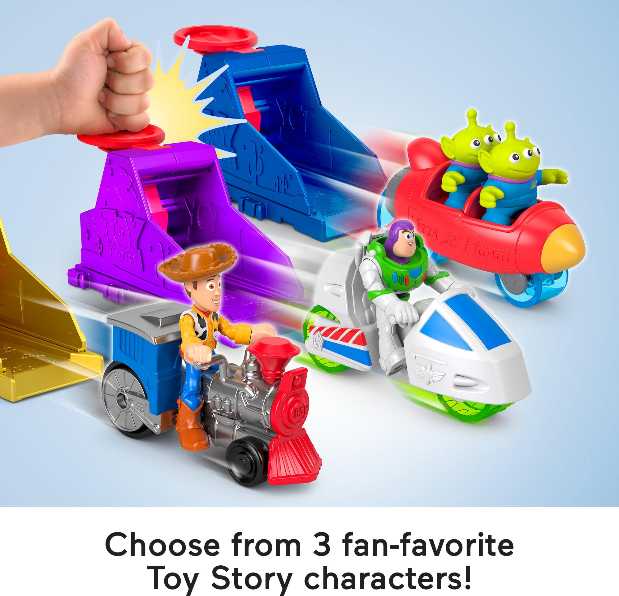 Fisher-Price Imaginext Toy Story Launcher Set with Buzz Lightyear Figure and Vehicle