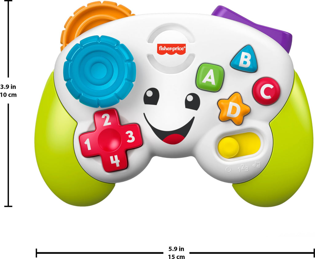 Fisher-Price Laugh & Learn Game Controller: Green Musical Pretend Play Toy for Babies 6+ Months