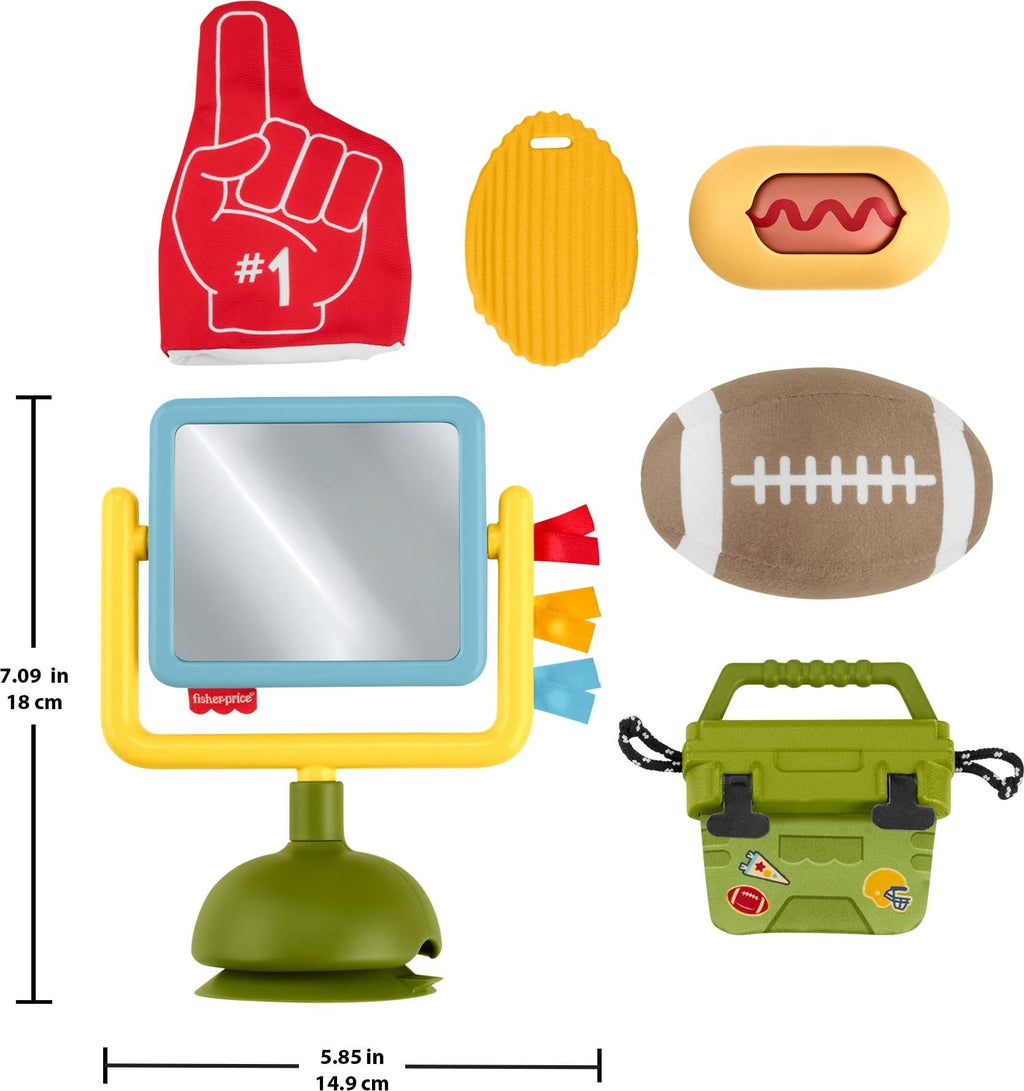 Fisher-Price Mini Me Moments Tiny Tailgater Set – 6-Piece Sensory Toy Set for Babies 3+ Months