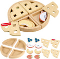 Fisher-Price Wooden Fruit Pie Pretend Play Set – 16-Piece FSC-Certified Wood Toy for Kids Ages 3+