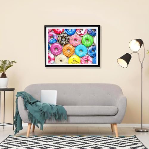 Fishwisdom 500-Piece Donut Cupcake Jigsaw Puzzle – 20.5x15 inch, Eco-Friendly, with Poster & Bag