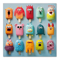 Fishwisdom 500-Piece Monster Popsicles Jigsaw Puzzle for Adults and Kids, 19.7x19.7 Inch