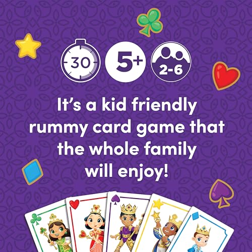 Five Crowns Jr. Card Game for Kids – Simplified Rummy with Rotating Wild Cards, Ages 5+
