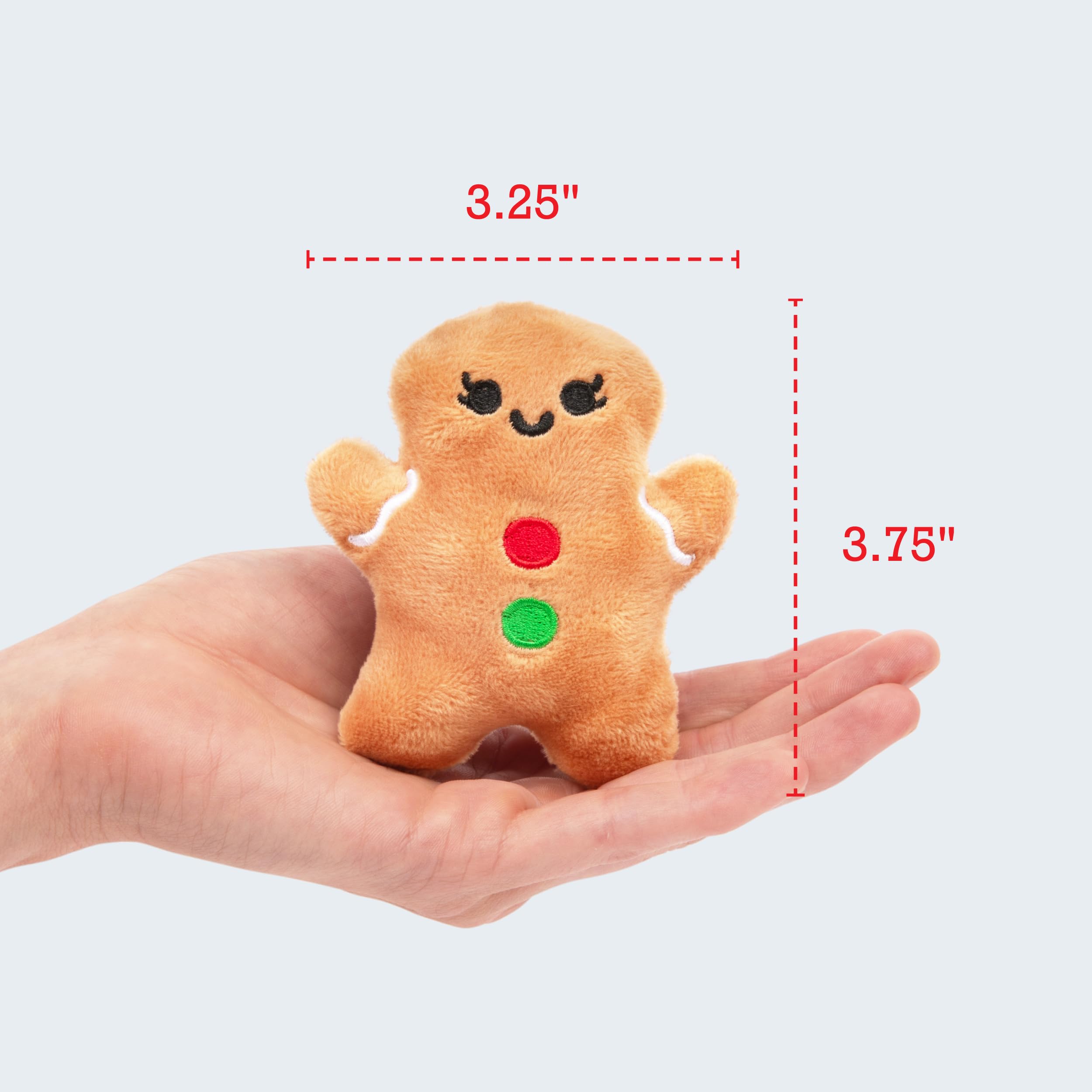 Five Gingerbread Plush Toys with Individual Personalities and Soft Carrier Basket by Relatable