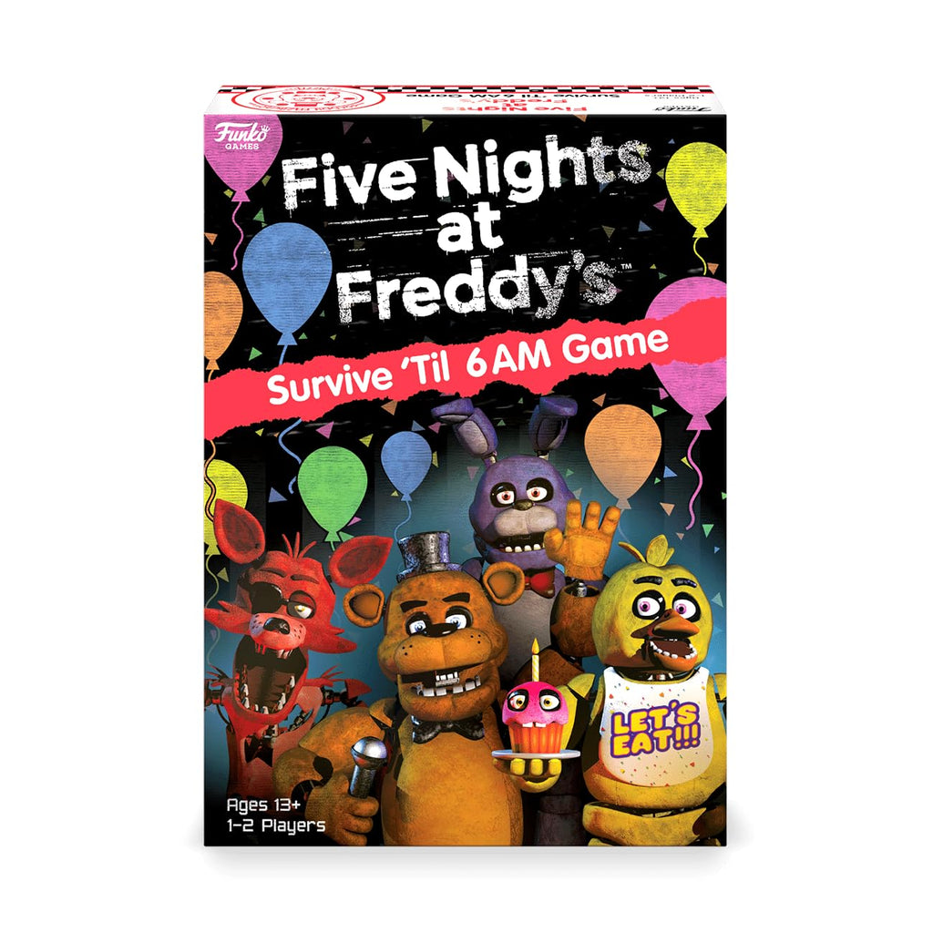 Five Nights at Freddy's Survive 'Til 6AM Board Game – 1-2 Players, Ages 13+